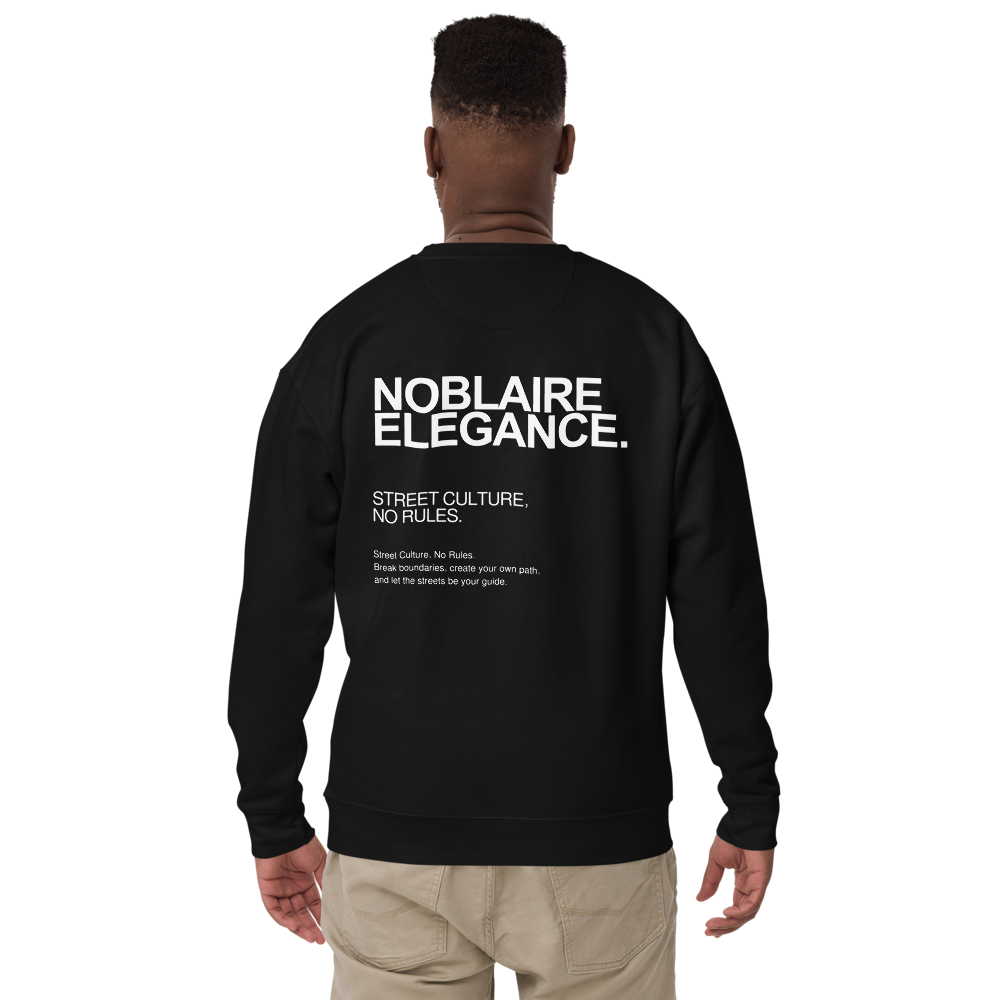 THE REFINED SWEATER - ZWART